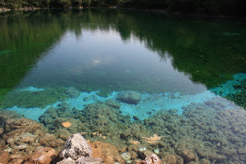 La riserva naturale lago del cornino e l''alto tagliamento